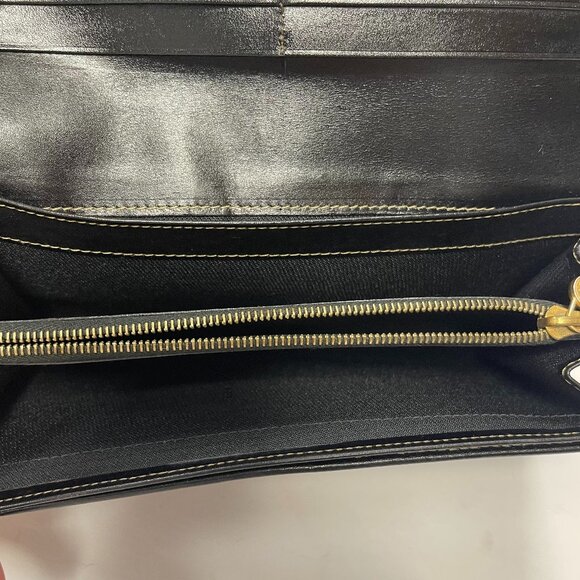 Fendi Vintage Pequin Striped Flap Wallet - Pecan - Preowned - Picture 10 of 14